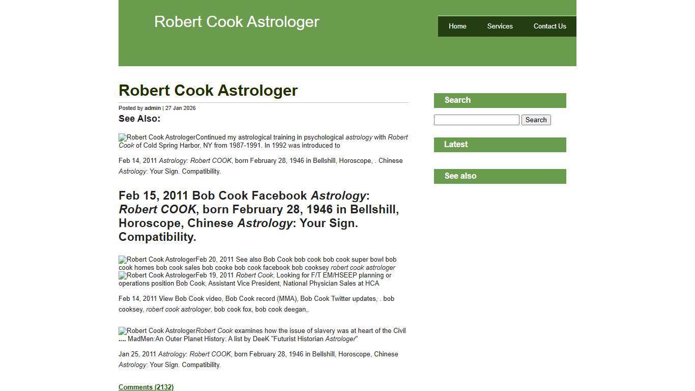 Robert Cook Astrologer